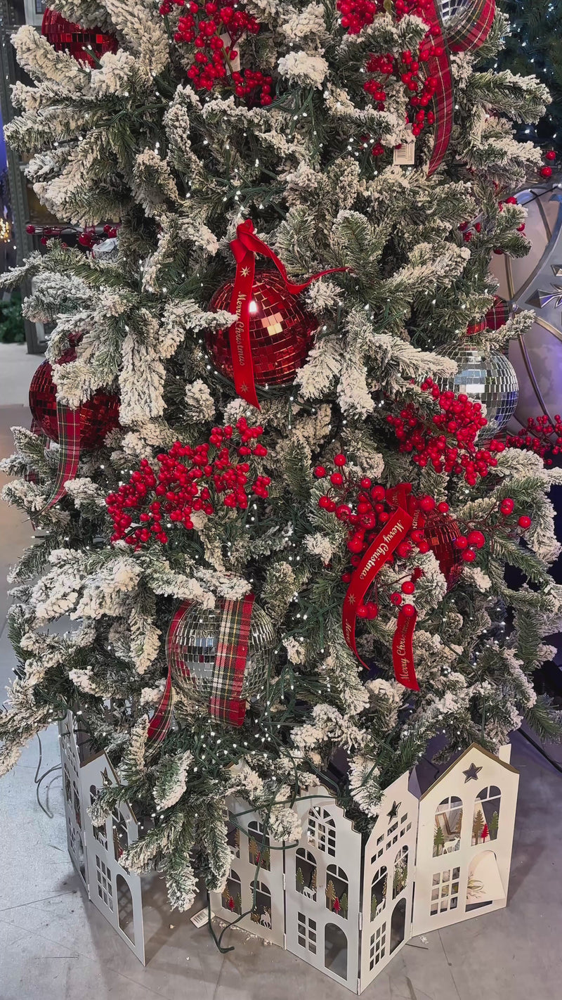 Abete Colorado Innevato in PVC 58 x 120 cm / 294 Rami