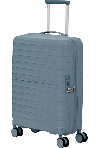 Valigia da Cabina Espandibile American Tourister Fastforward Spinner con TSA 55 cm Steel Blue