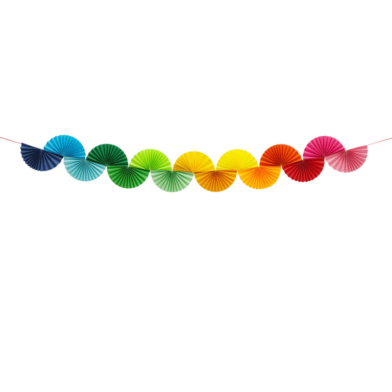 Festone in Carta Origami Arcobaleno Multicolor 2,5 mt