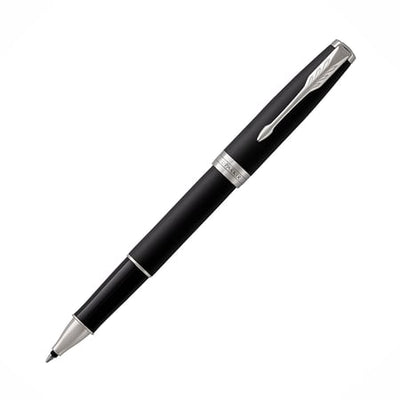 Penna Roller Parker Sonnet Matt Black CT con Punta Fine e Inchiostro Blu