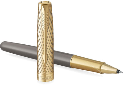 Penna Roller Parker Sonnet Pioneers Collection Arrow Grey Lacquer GT con Punta Fine