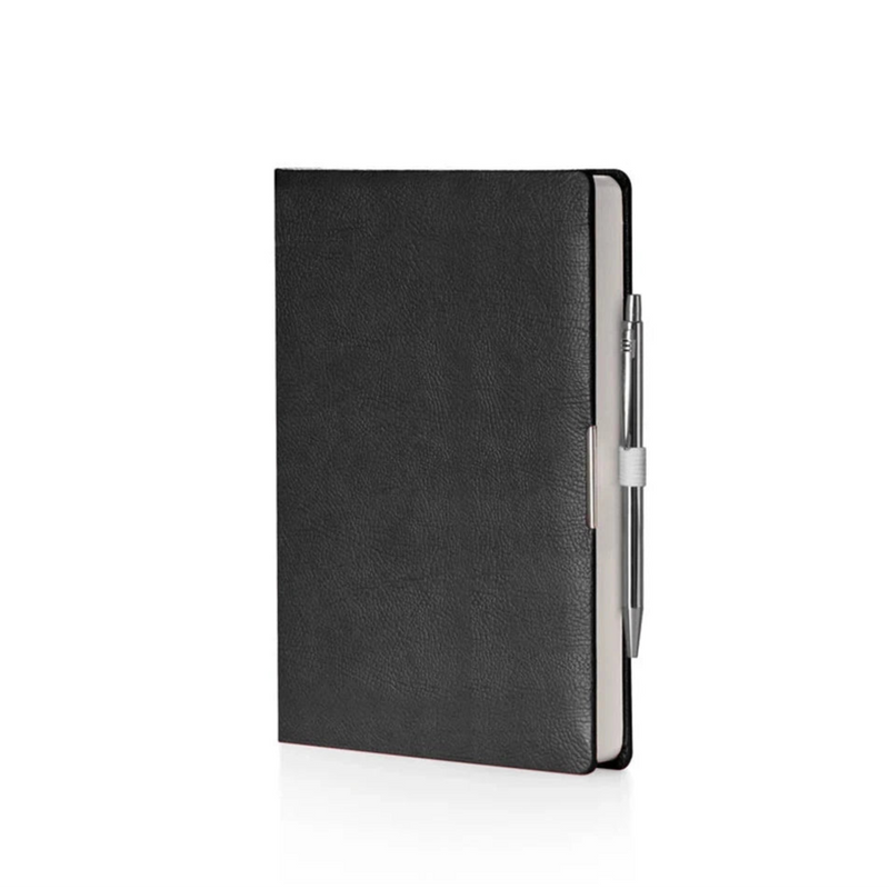 Agenda 12 Mesi Giornaliera a Blocco Fisso Anytime in Similpelle Nero 2026 - 15 x 21 cm
