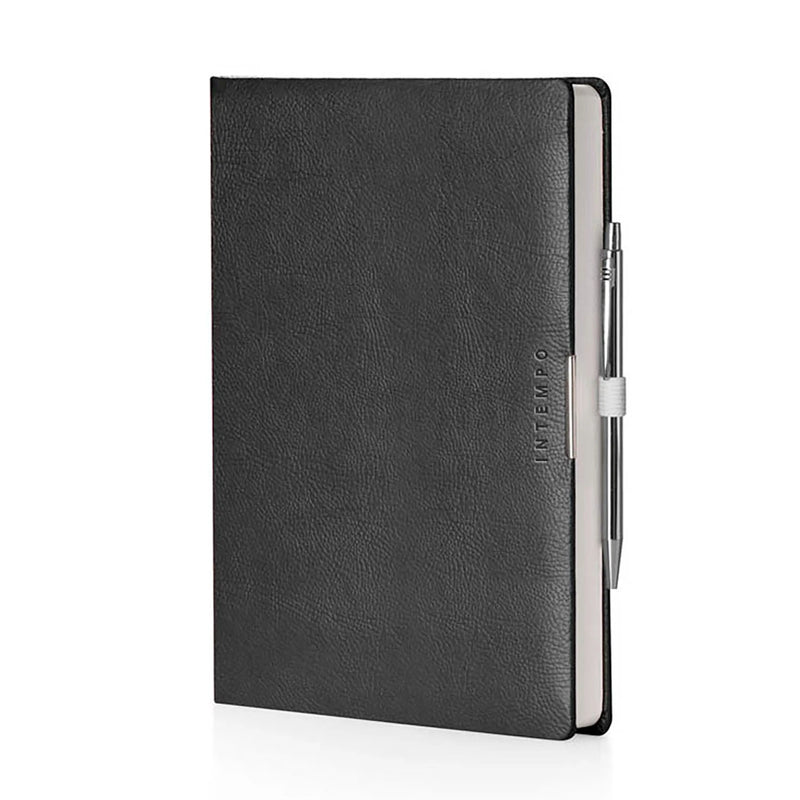 Agenda 12 Mesi Giornaliera a Blocco Fisso Anytime in Similpelle Nero 2026 - 17 x 24 cm