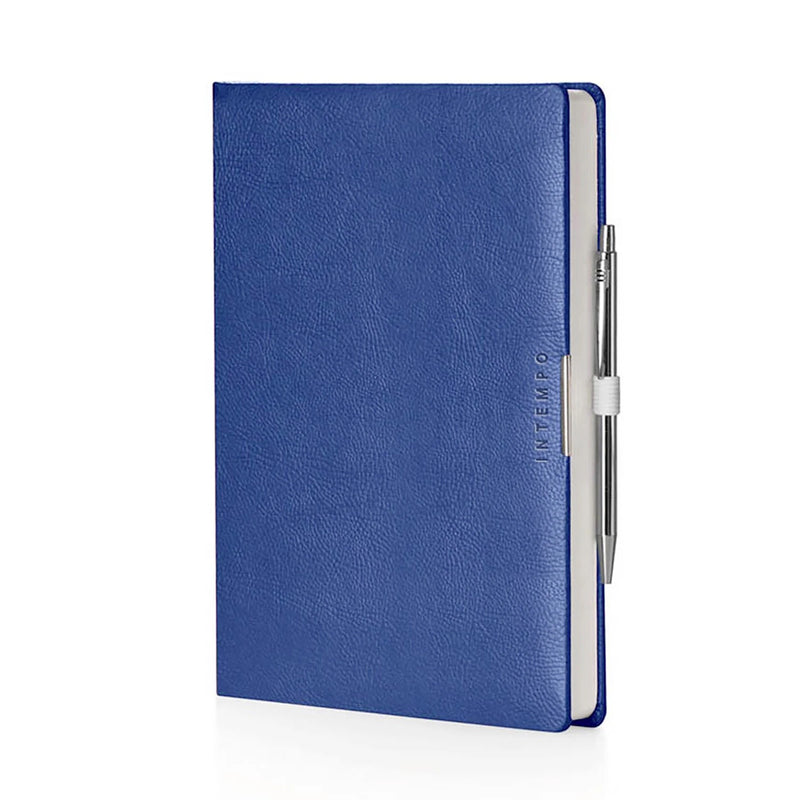 Agenda 12 Mesi Giornaliera a Blocco Fisso Anytime in Similpelle Blu 2026 - 17 x 24 cm