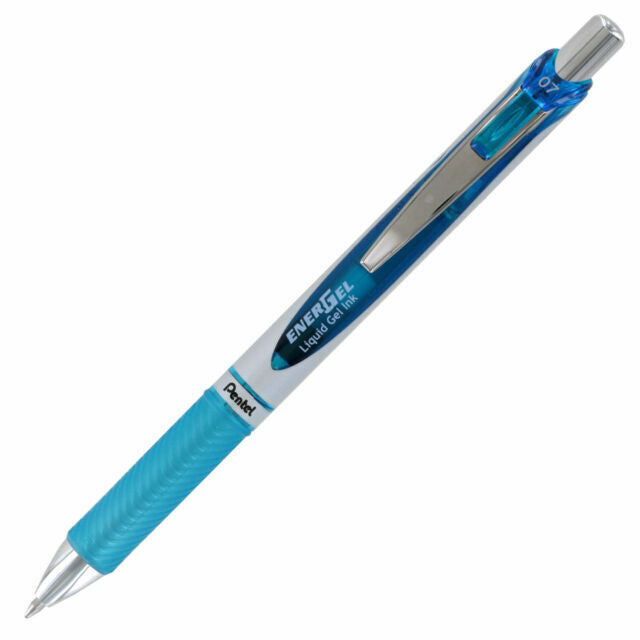 Penna Roller Gel Pentel Energel Click BL77 a Punta 0,7 mm Azzurro