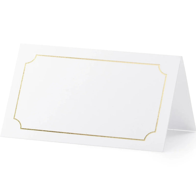Segnaposto in Carta con Riquadro 9,5 x 5,5 cm - 10 pezzi