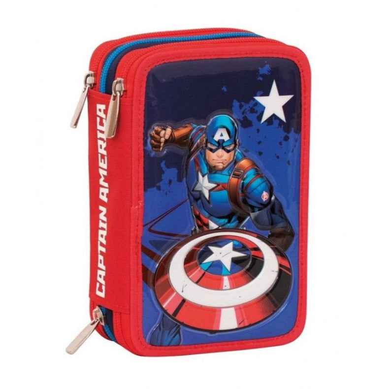 Astuccio 3 Zip Captain America Legendary Avenger