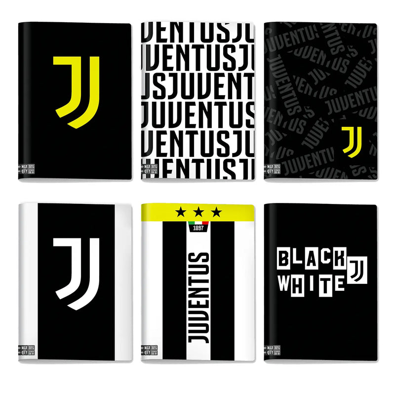Quaderno A4 Maxi Juventus Fantasie Assortite / 100 gr / Riga C