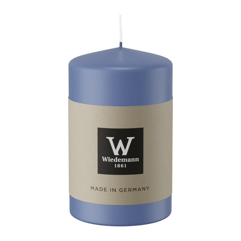 Candela Moccolo Laccato Grigio Blu 4,8 x 8 cm