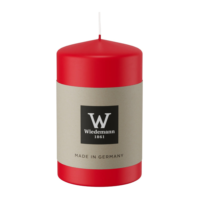 Candela Moccolo Laccato Rosso 4,8 x 8 cm