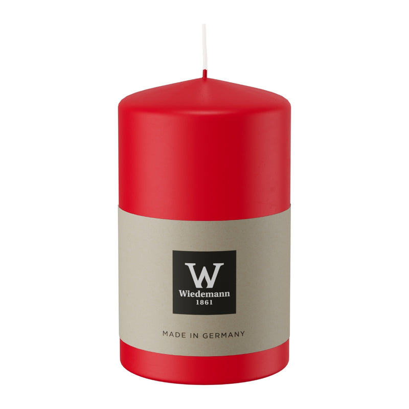 Candela Moccolo Laccato Rosso 5,8 x 10 cm