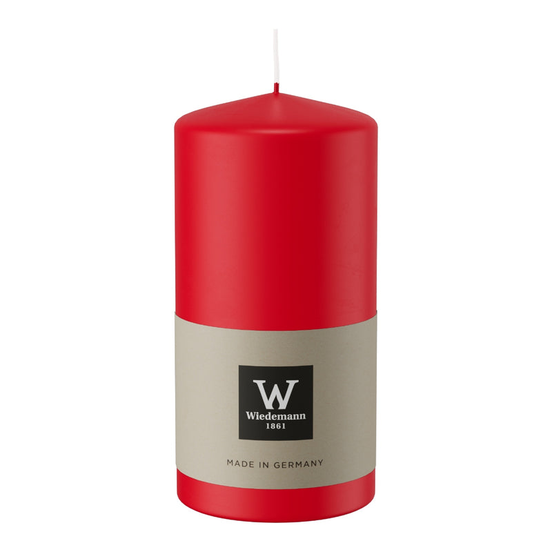 Candela Moccolo Laccato Rosso 5,8 x 12 cm