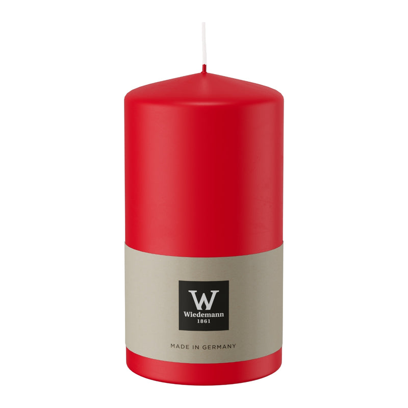 Candela Moccolo Laccato Rosso 6,8 x 13 cm