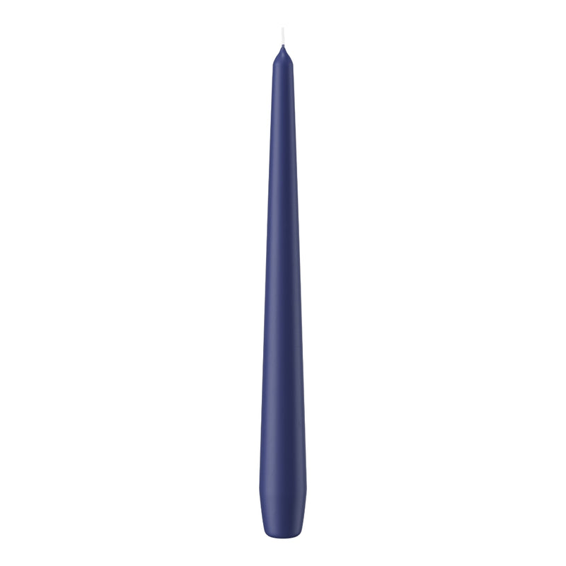 Candela Conica con Cellofan Blu Scuro 2,5 x 25 cm