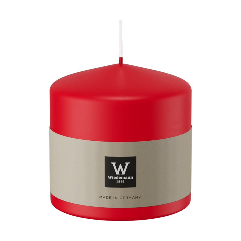 Candela Moccolo Laccato Rosso 9,8 x 10 cm