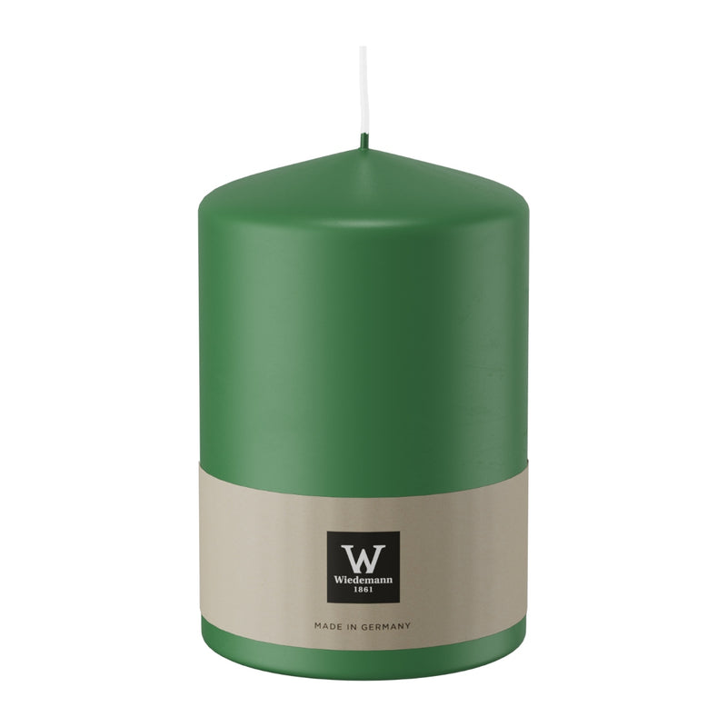 Candela Moccolo Laccato Verde Foresta 9,8 x 15 cm