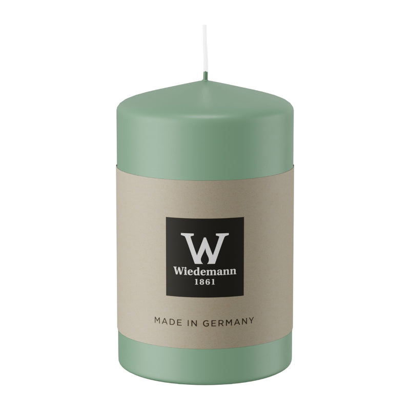 Candela Moccolo Laccato Verde Reseda 4,8 x 6 cm