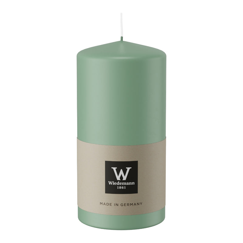 Candela Moccolo Laccato Verde Reseda 5,8 x 12 cm