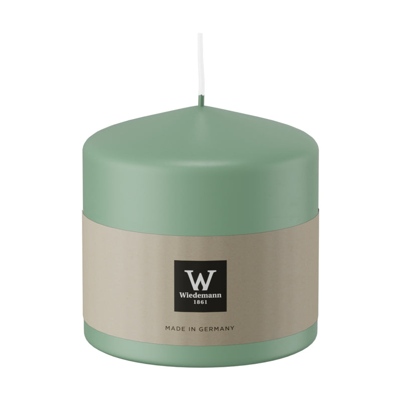 Candela Moccolo Laccato Verde Reseda 9,8 x 10 cm