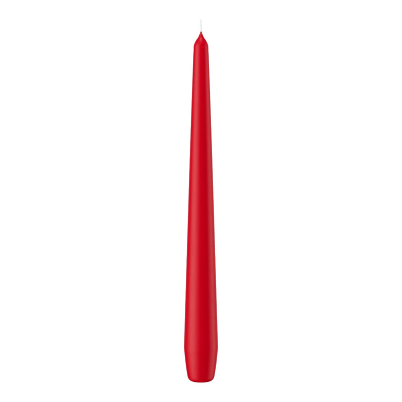 Candela Conica con Cellofan Rosso 2,5 x 25 cm