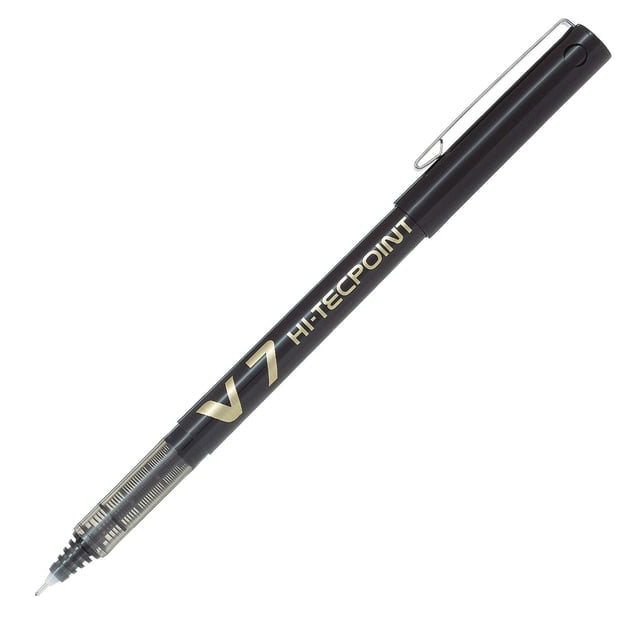 Penna Roller Pilot Hi-Tecpoint V7 con Punta Fine 0,7 mm Nero