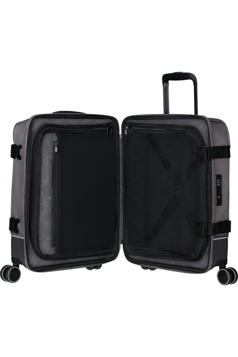 Valigia Morbida da Cabina American Tourister Urban Track Spinner con TSA Dark Grey