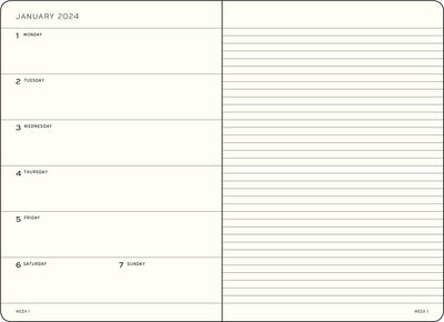 Agenda Settimanale + Taccuino Paperback B6+ Morbida 2024 Lilac