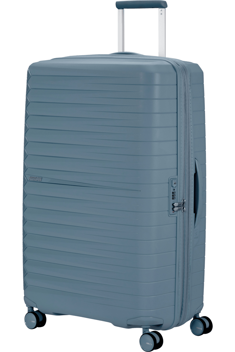 Valigia Grande Espandibile American Tourister Fastforward Spinner con TSA 78 cm Steel Blue
