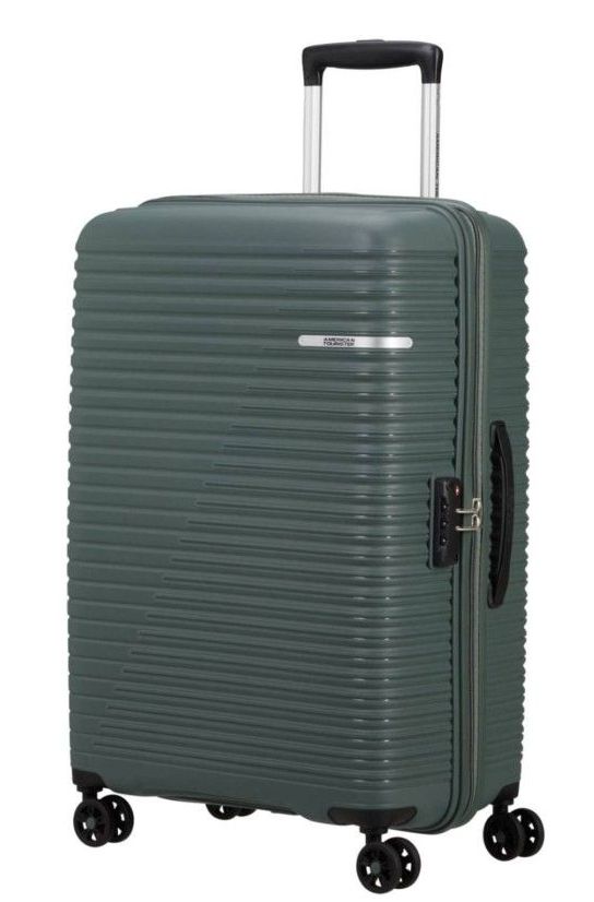 Valigia 4 Ruote Lift Off American Tourister Media con TSA Dark Olive