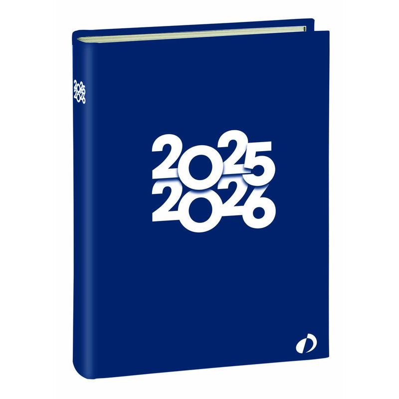 Agenda 16 Mesi Scolastica Giornaliera Quo Vadis Textagenda Tropika 2025/2026 Blu 12 x 17 cm