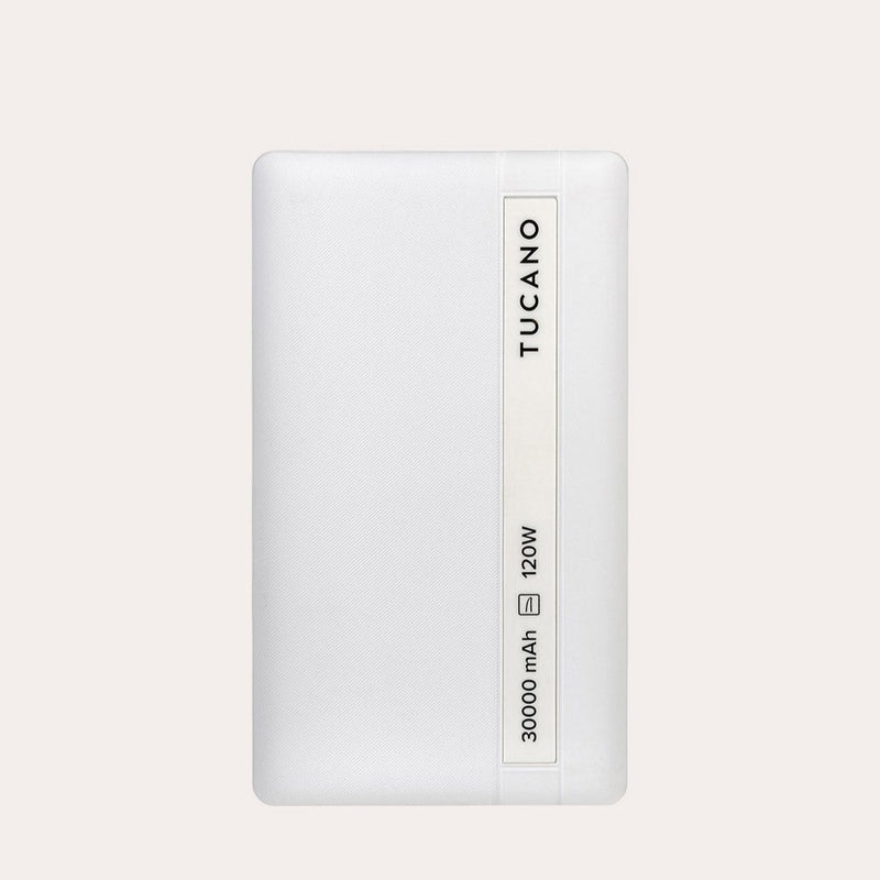 Power Bank Tucano per Laptop 30K 120W Bianco