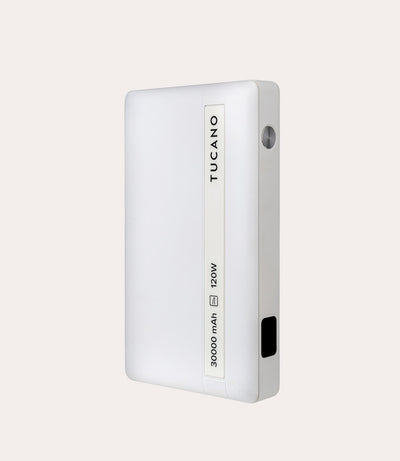 Power Bank Tucano per Laptop 30K 120W Bianco