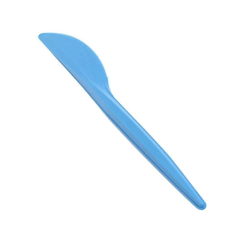 Coltello Mater-bi® 100% Compostabile Azzurro 16 cm - 20 pezzi