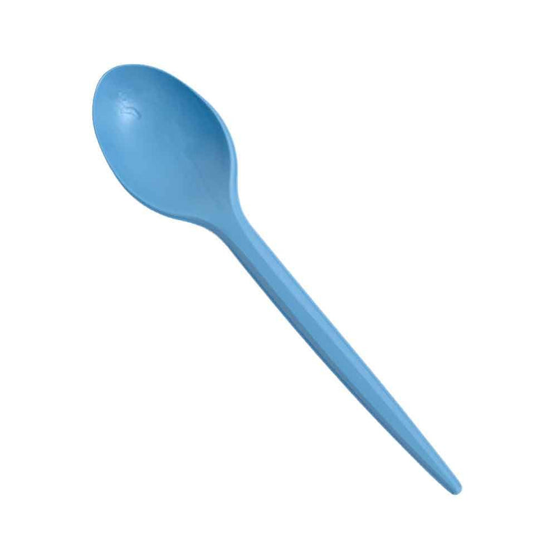 Cucchiai in Mater-bi® 100% Compostabili 16 cm Azzurro - 20 pezzi