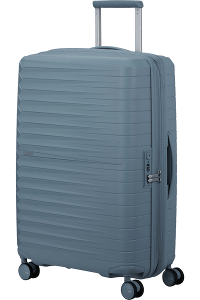 Valigia Media Espandibile American Tourister Fastforward Spinner con TSA 68 cm Steel Blue