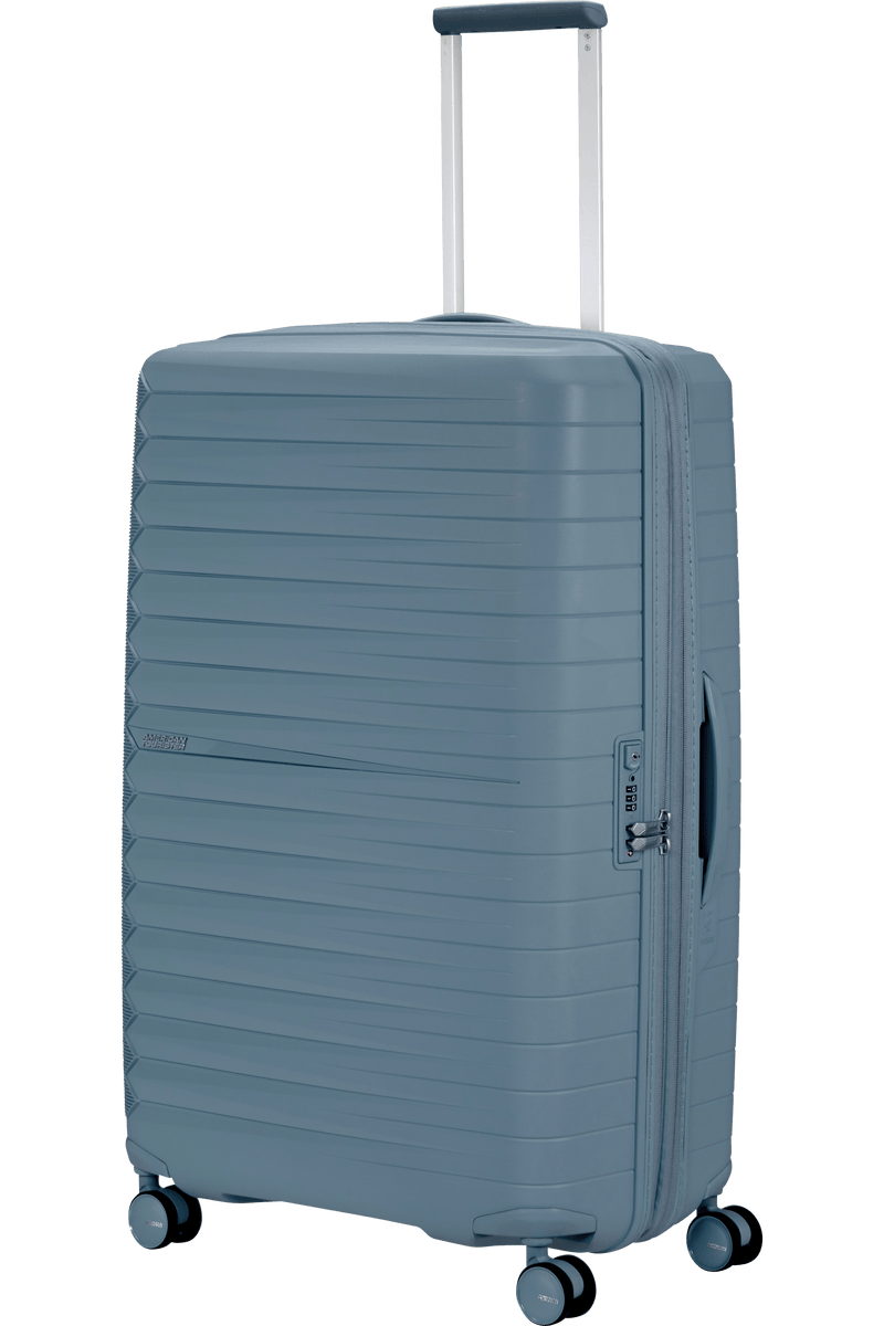 Valigia Grande Espandibile American Tourister Fastforward Spinner con TSA 78 cm Steel Blue