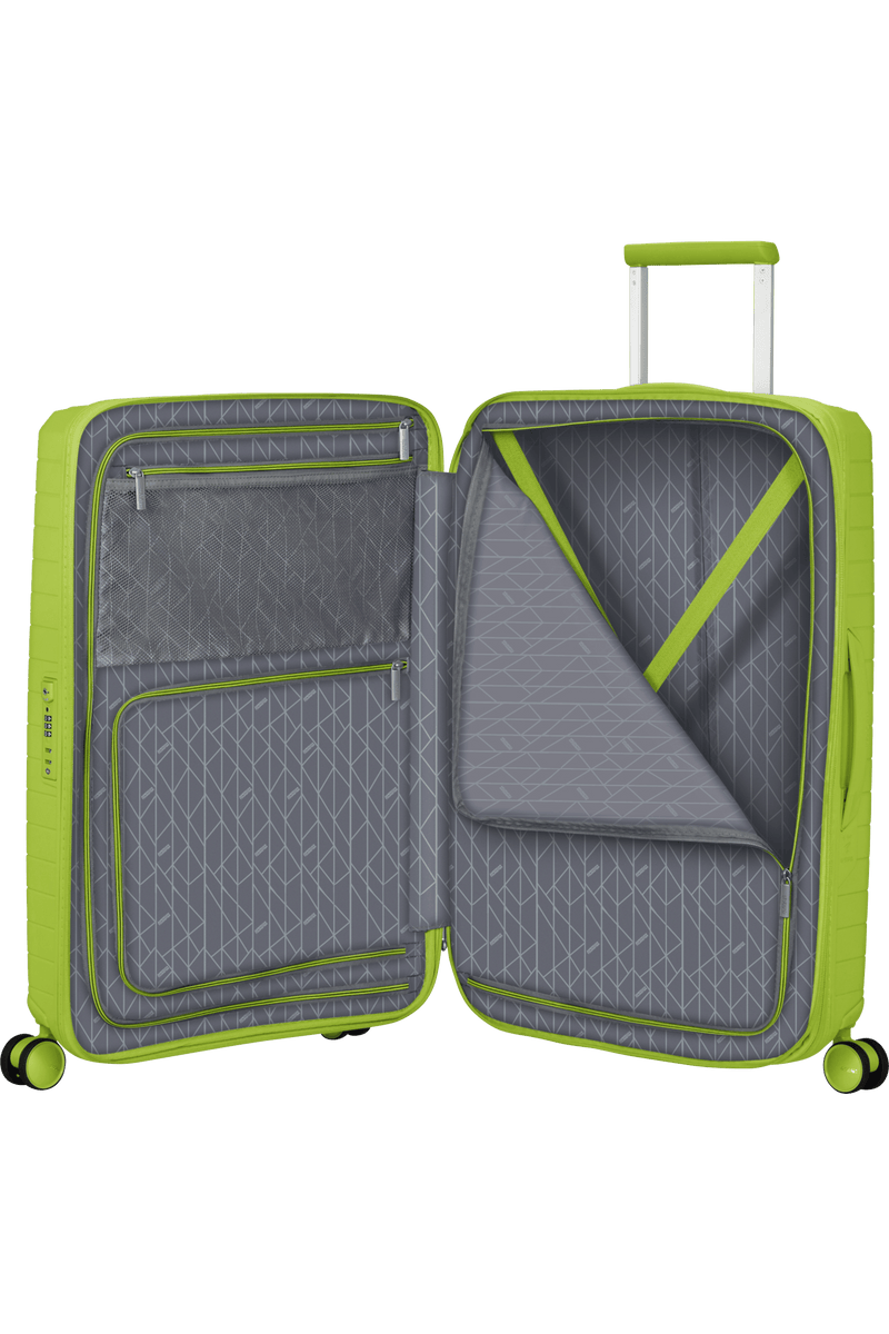 Valigia Media Espandibile American Tourister Fastforward Spinner con TSA 68 cm Neon Lime