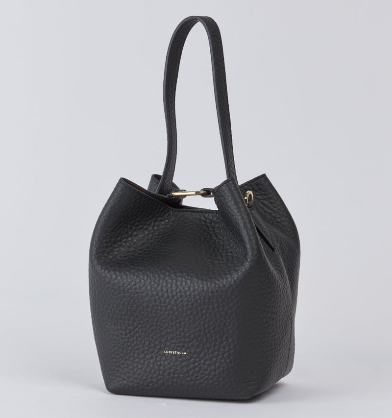 Borsa Loristella Emma in Pelle Colorata Nero