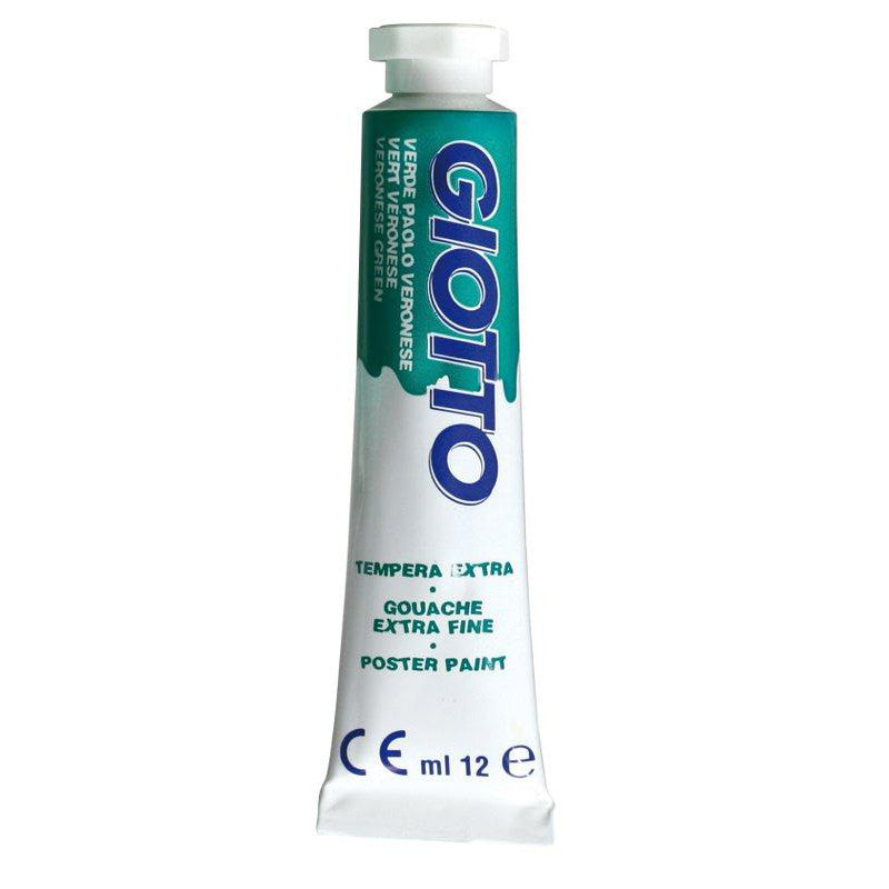 Témpera Giotto Lavable Verde Oscuro - Bote De 500 Ml, Pintura Para Manualidades Y Niños