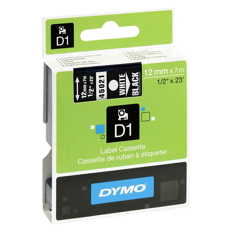 Nastro Dymo Poket 1/5500 12X7 Bianco/Nero 450210 D1