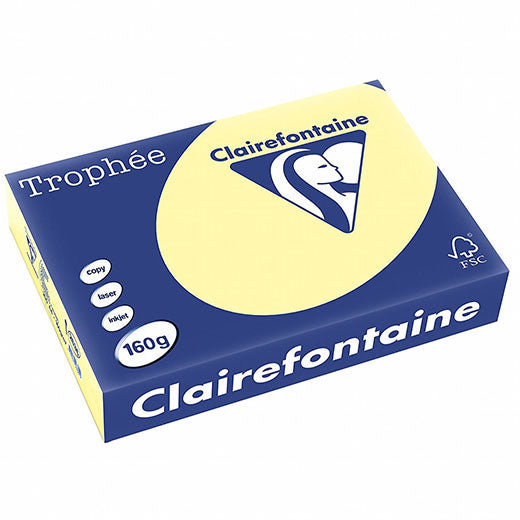 Risma Clairefontaine Trophe A4 G160 Ff250 Giallo Canarino