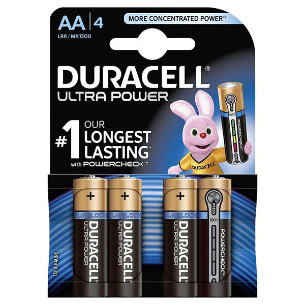 Pila Duracell Stilo 1,5V Aa Ultra Blister 4