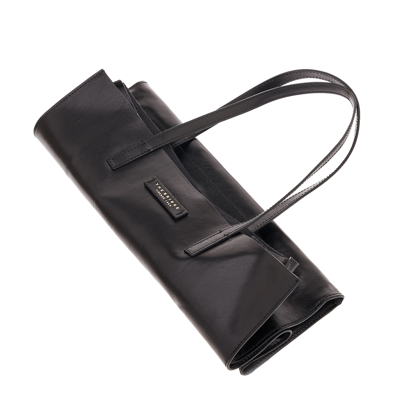 Borsa Shopping Grande The Bridge Mirra Nero e Oro
