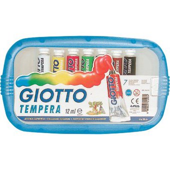 Tempera Giotto in Tubetti da 12 ml - 7 pezzi
