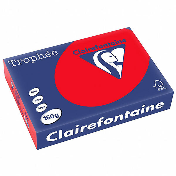 Risma Clairefontaine Trophe A4 G160 Ff250 Rosso