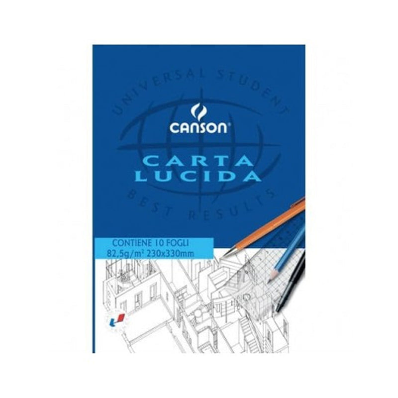 Blocco Canson Carta Lucido 24 x 33 cm / 80 gr / 10 fogli