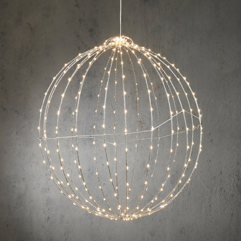 Sfera Luminosa 400 LED con Timer 60 cm Bianco Freddo