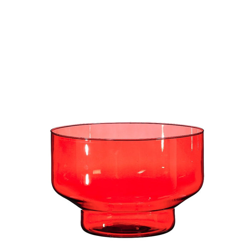 Vaso in Vetro Riciclato Rosso 20 x 29 cm