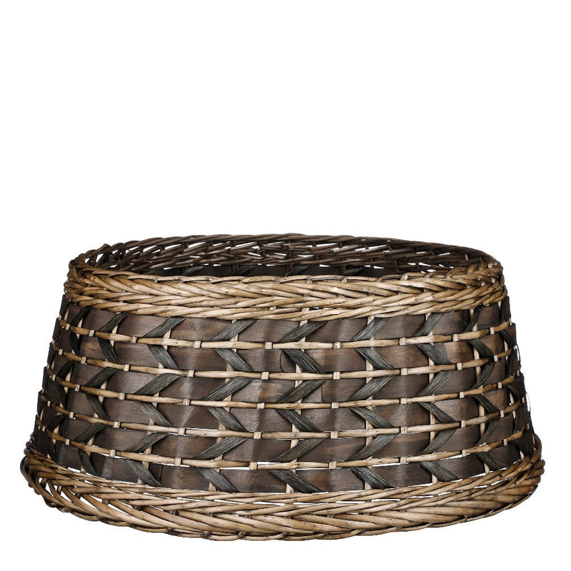 Copribase per Albero in Rattan Marrone 28 x 65 cm