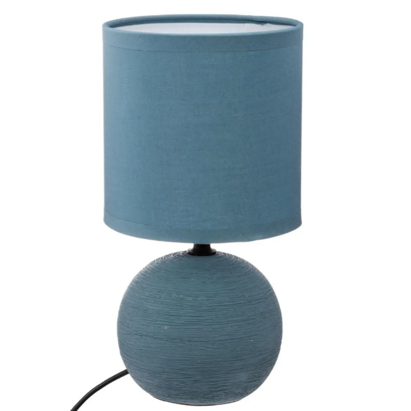 Lampada Baru con Cappelliera Cilindro Blu 25 cm